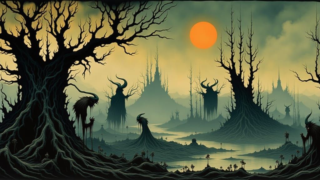 Eerie Swamp Creatures on Distant Exoplanet