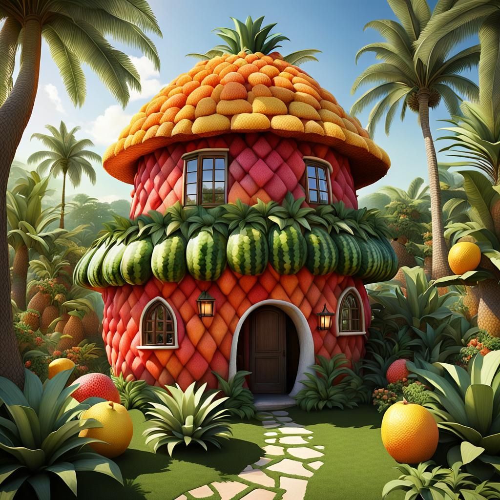 House made of fruit