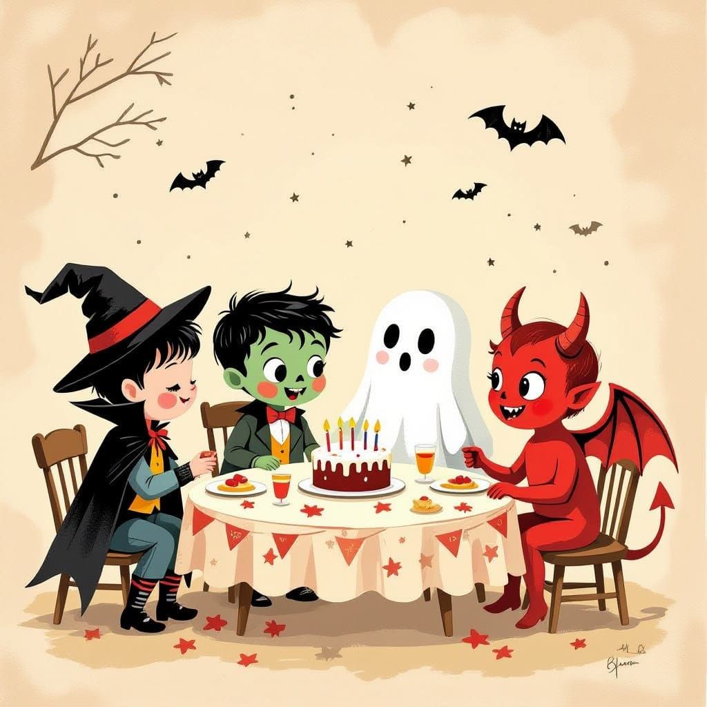 Haunted Birthday Party with Spooky Cute Kids