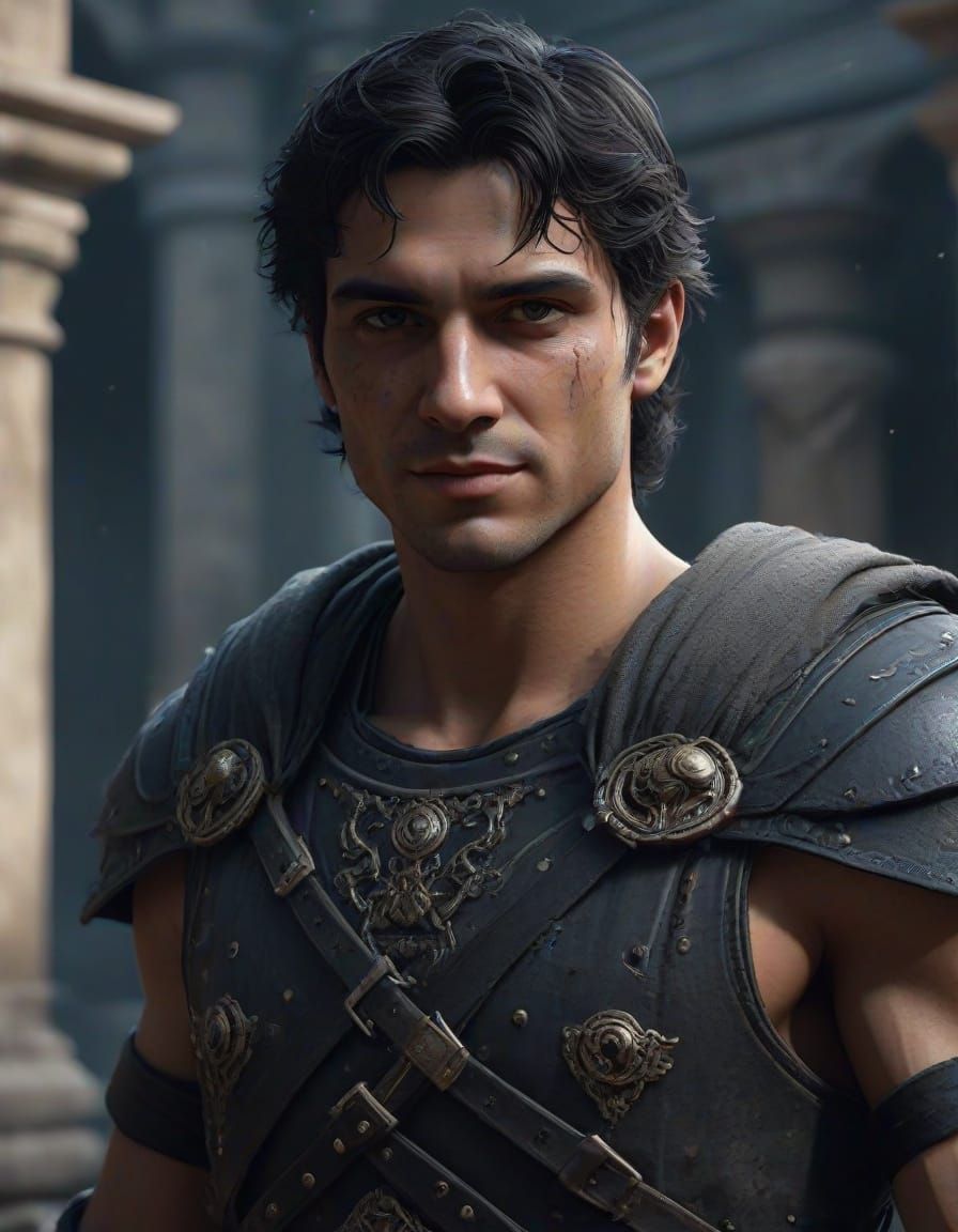 Ancient Roman Assassin in Deep Fantasy Setting