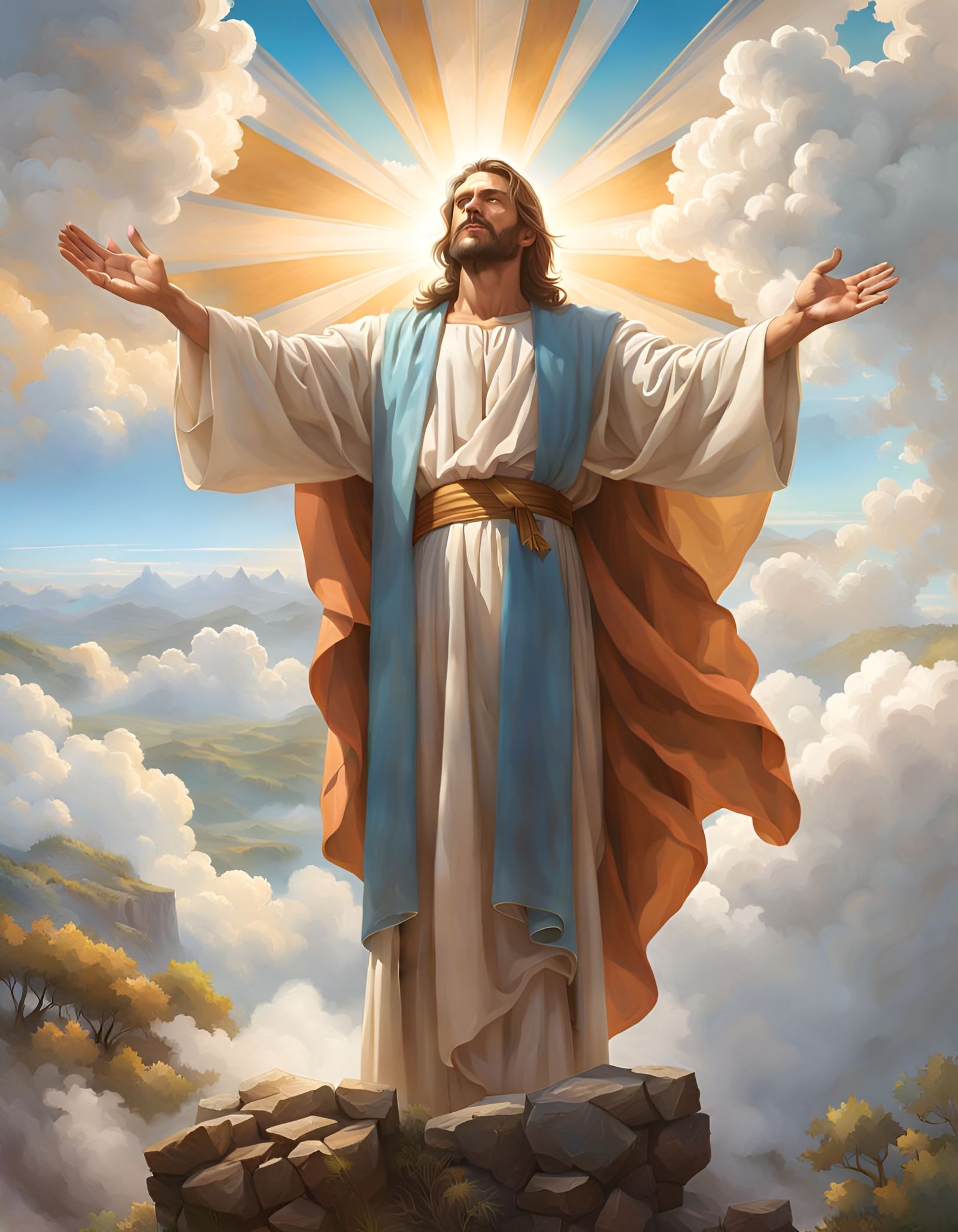 Jesus Christ Portrait in Divine Glory