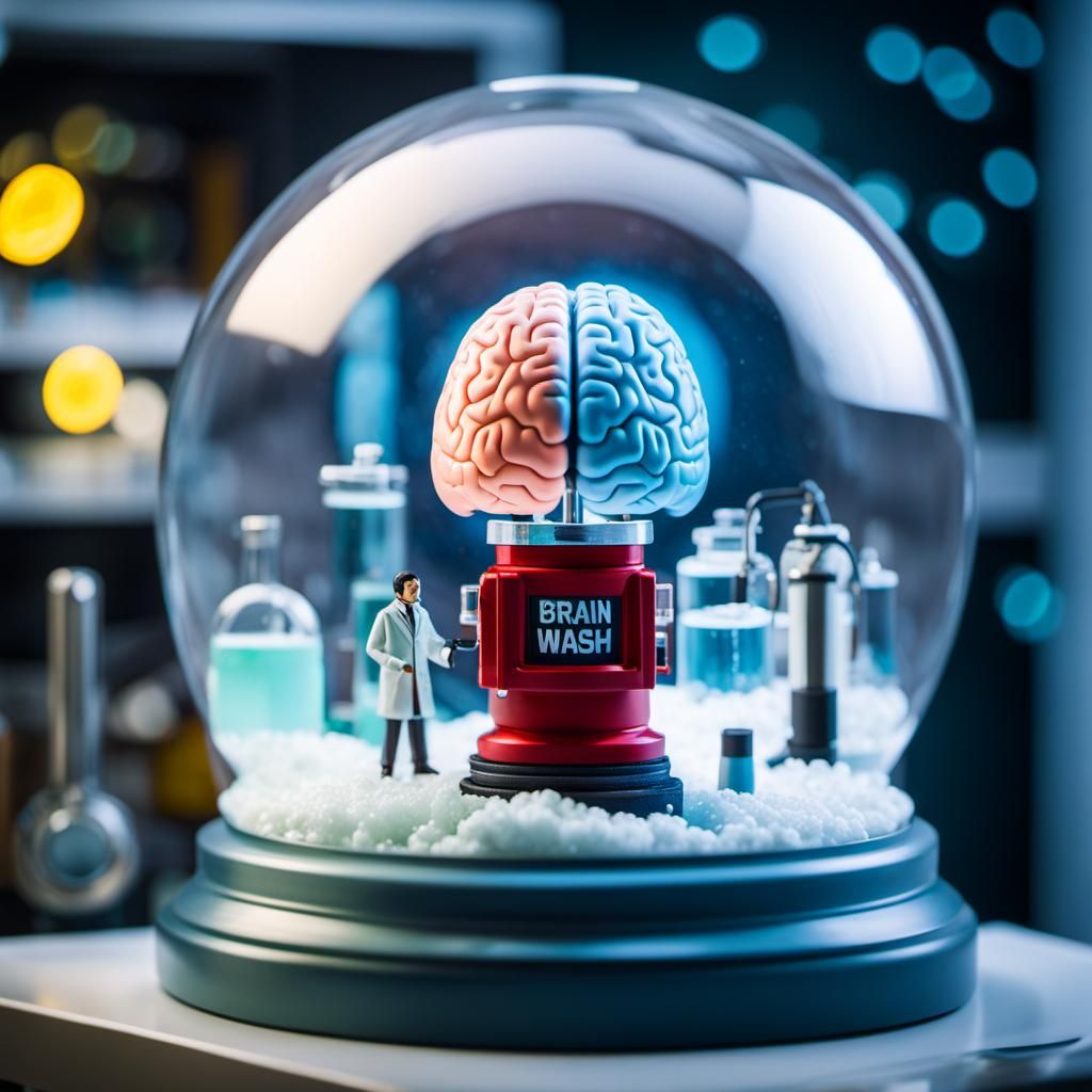 "Brain wash" snow globe (3)