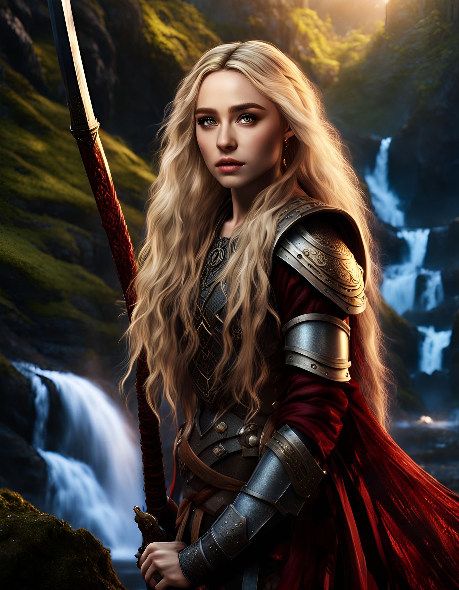 Sabrina Carpenter as a Fierce Pict Warrior