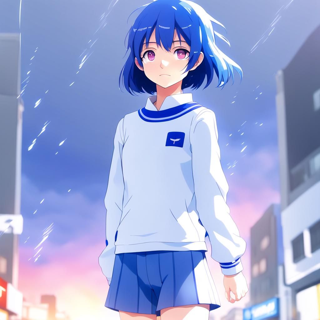 Anime Girl in Tokyo: A Vibrant Street Scene