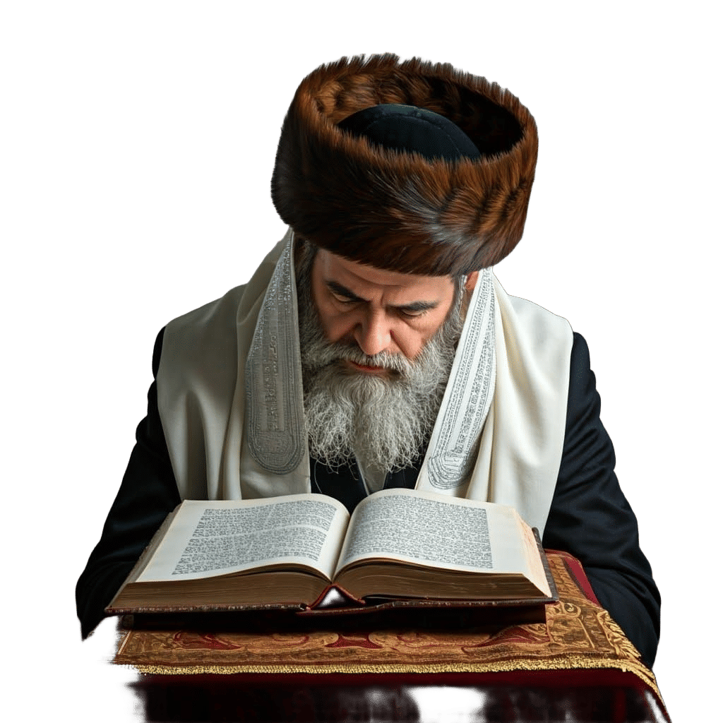 Ultra-Orthodox Man Reads Torah, Professional Photography