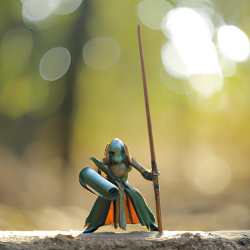 Green Medieval Mandalorian D&D Miniature