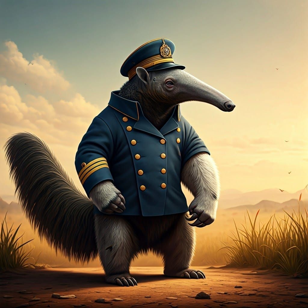 Anteater Navy Officer Displays Dominance in Savannah