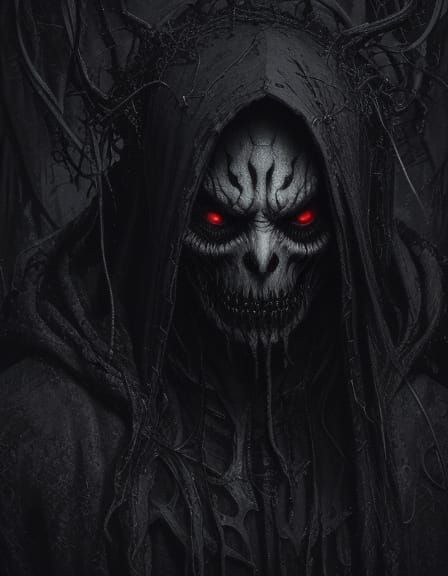 Dark Surrealism: Alien Symbiote in Oil Painting Style