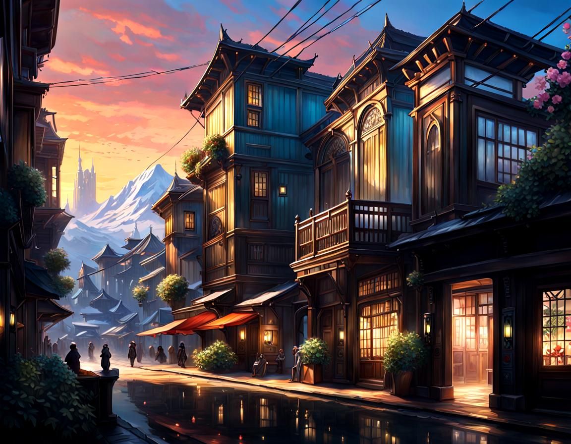 Anime-Inspired Portrait with Dynamic Lighting