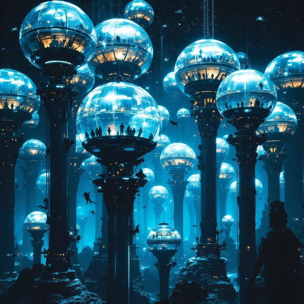 Futuristic Underwater Metropolis Rises from Ocean Floor