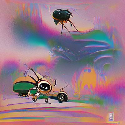 Abstract Album Cover Art for Buggin Out
