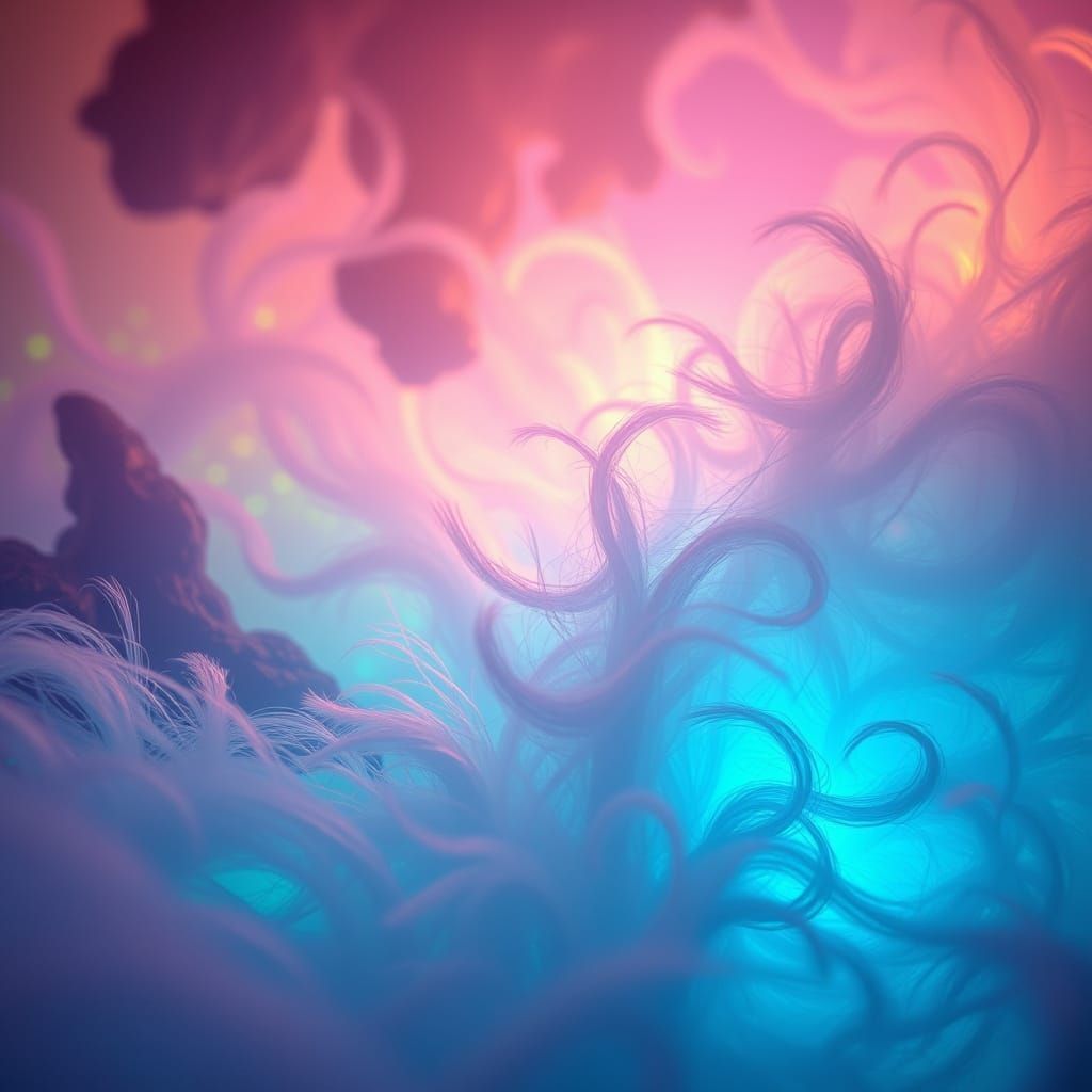 Ethereal Dreamworld in Vibrant Hues