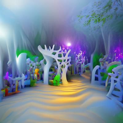 Enchanted Forest: Volumetric 3D Render