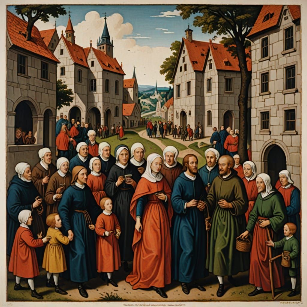 Living Life: An Image in the Style of Konrad Witz