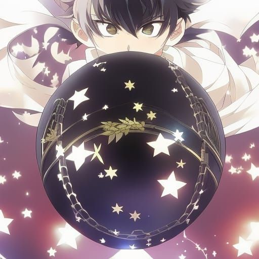 Anime Style Ball Illustration