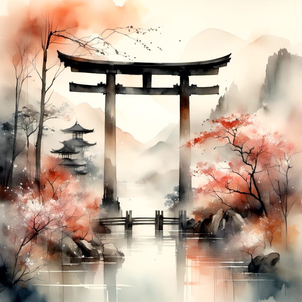 A torii gate in Japan