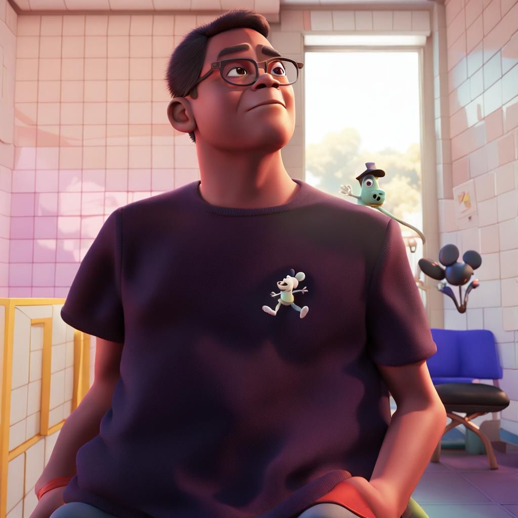 Vibrant 3D Render in Pixar Style