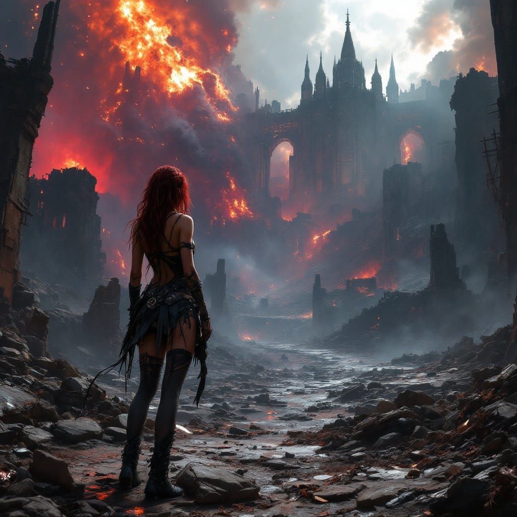 Post-Apocalyptic Warrior Queen in Thunderdome Arena