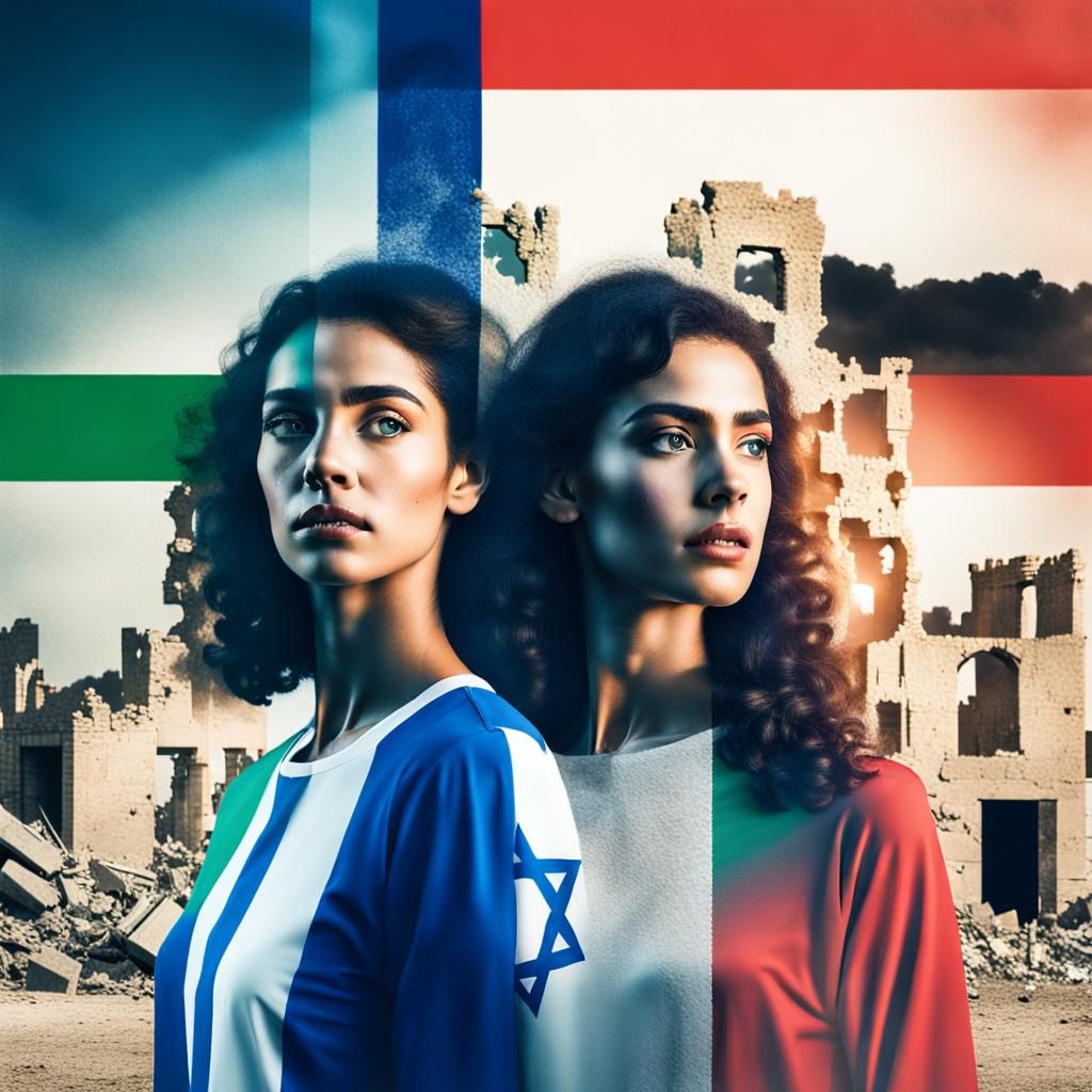 Dual Portrait: Israeli and Palestinian Women
