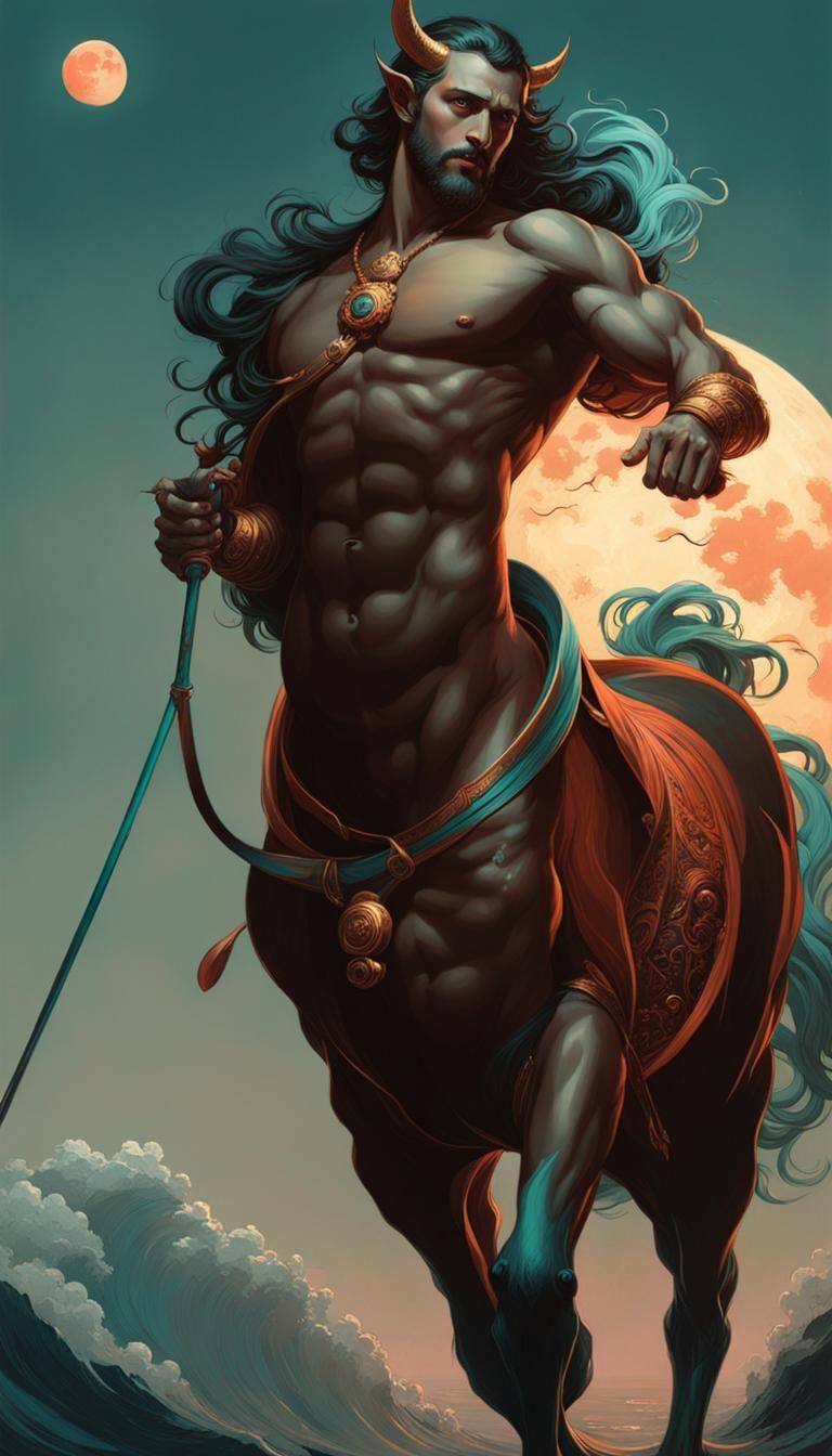 Mythical Night Cafe Centaur