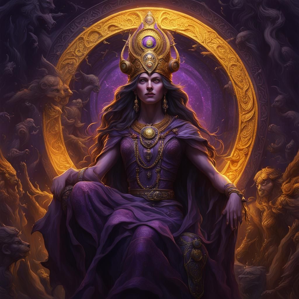 Goddess Hekate Dark Fantasy Concept Art