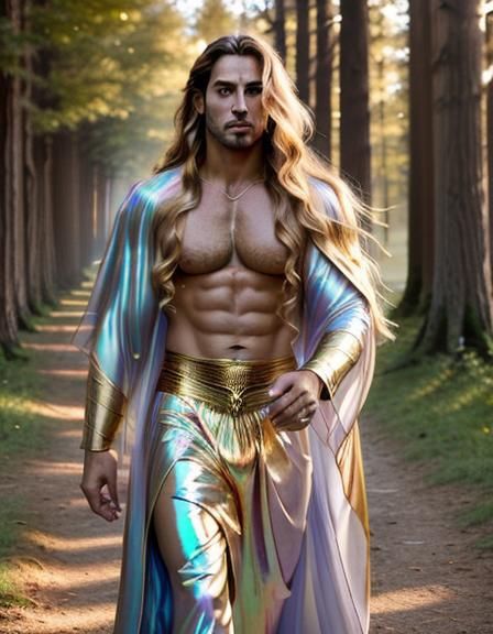 Hyperdetailed Portrait of a Handsome Greek God