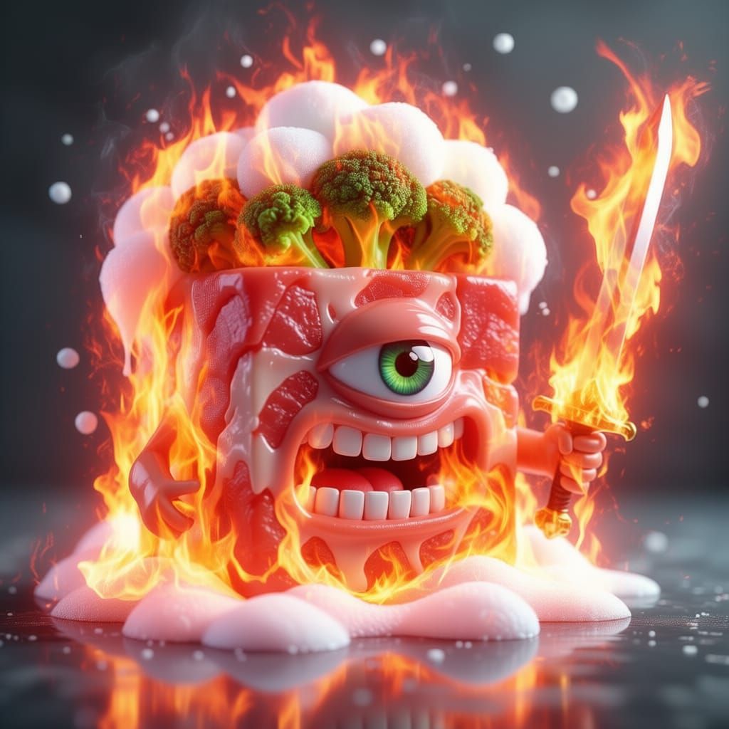 Fiery Aura of Burning Flash