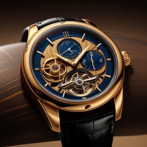 Luxury Watch Concept Art in Golden Hour