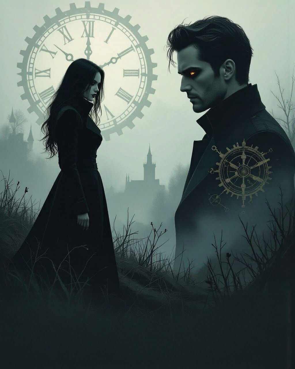 Diabolical Twin Flame: Mystical Book Cover Design