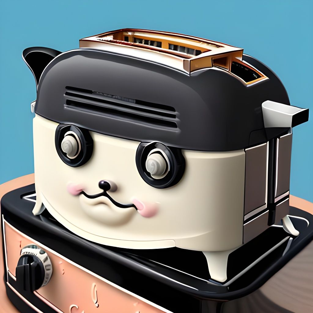 Retro Art Deco Toaster Close-up