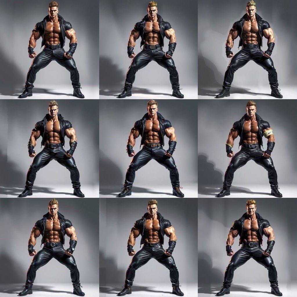 Mighty Super Saiyan Bodybuilder Unleashes Power