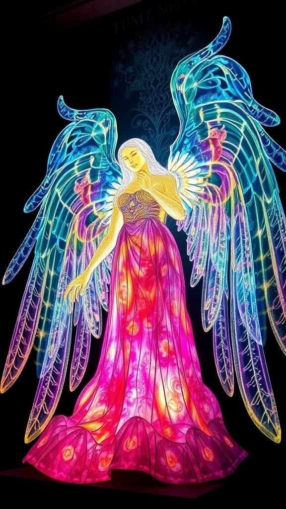 (Heavenly Light Projecting Into Your Soul A Light Sculpture ...