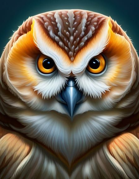 Cute Owlfish Portrait with Studio Lighting