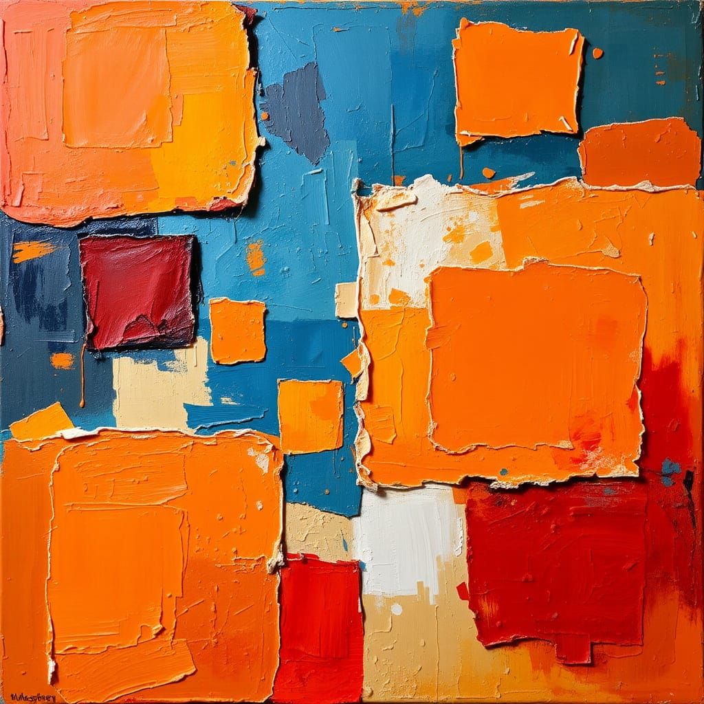 Geometric Oil Painting in Style of James Gurney