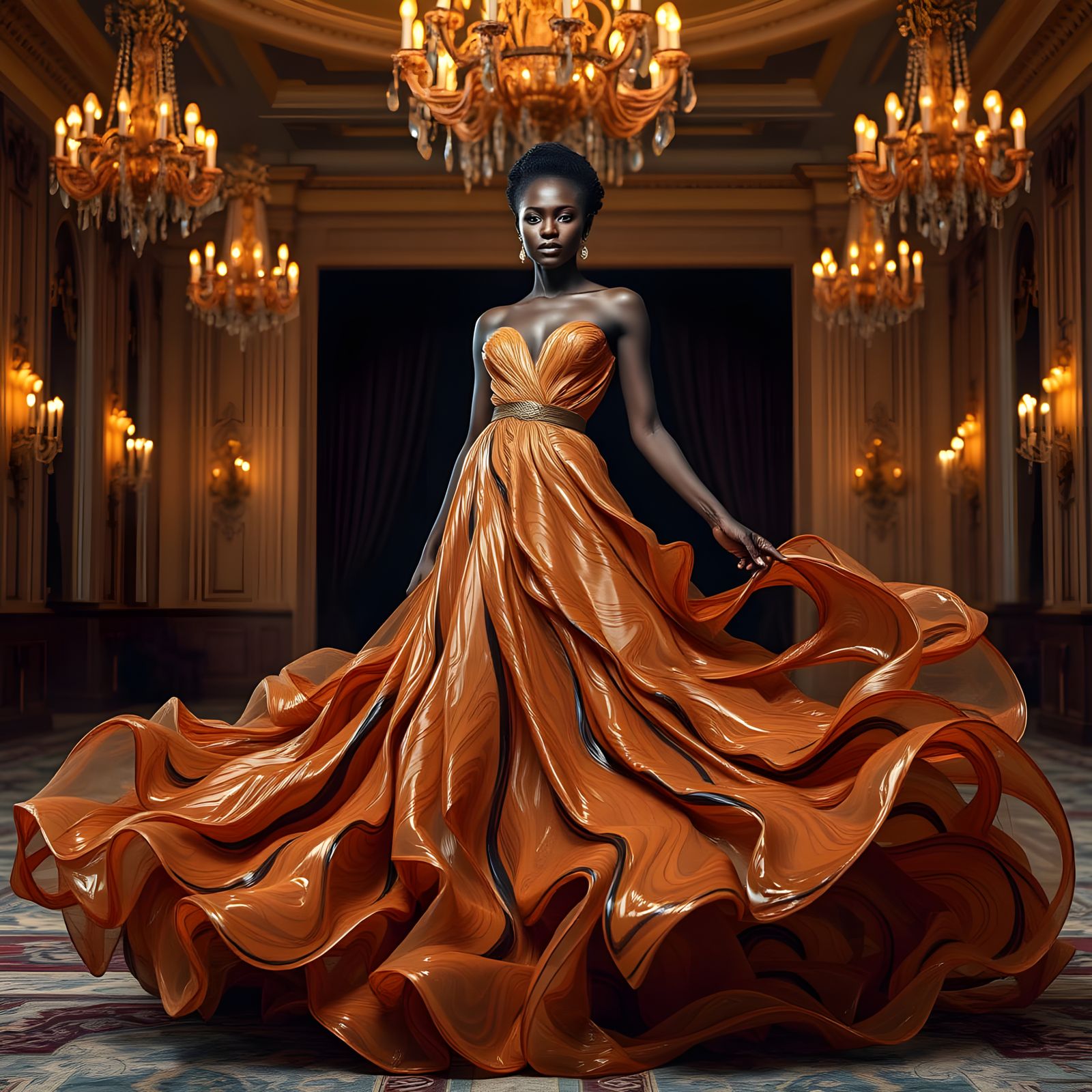 Coffee Gown: Surreal High Fashion Photography