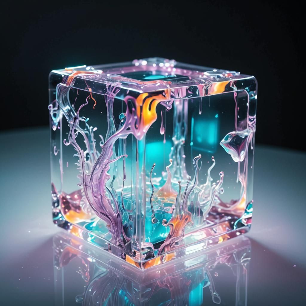 Surreal Ooze Monster in Giger Style