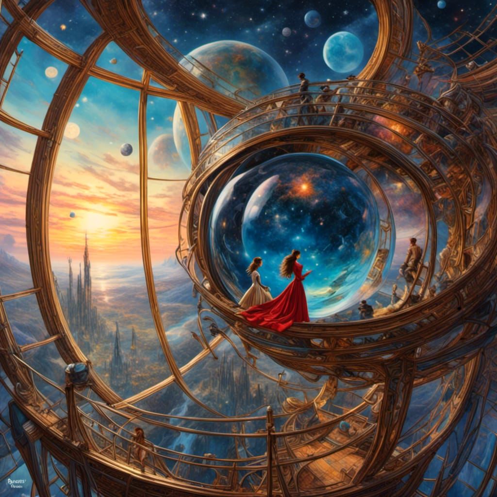 3D Citizen of Galaxy in Dreamy Comic Style