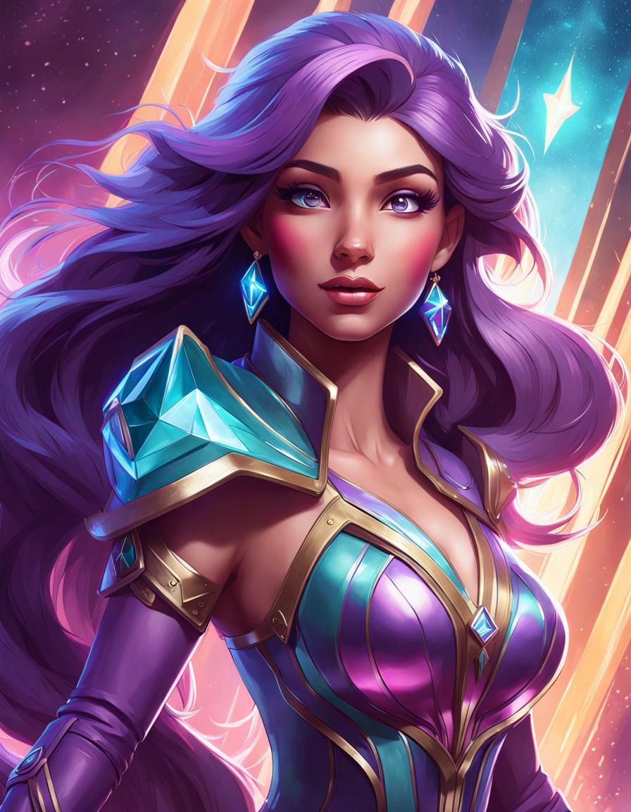 Starlight Glimmer Portrait in Hyperdetailed Style