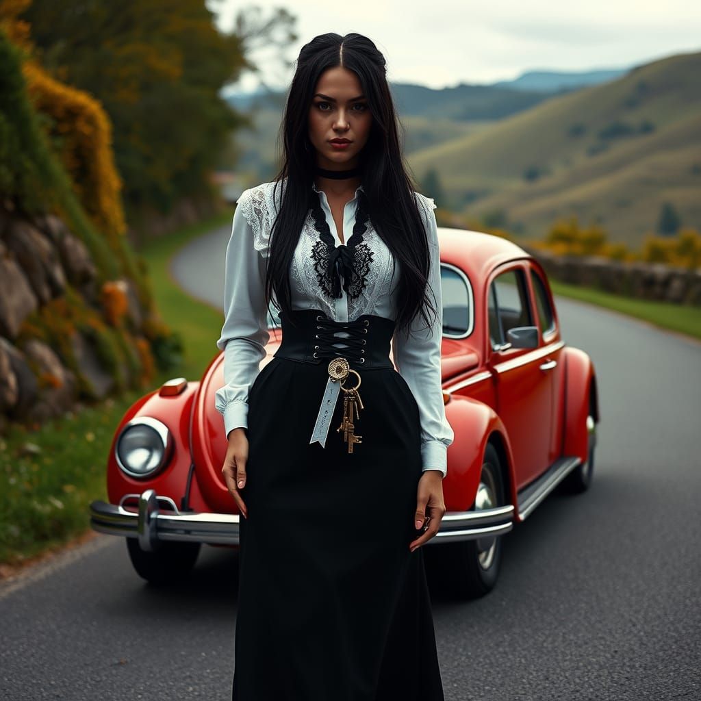 Stunning Terracotta Goddess of the Countryside in Vintage El...