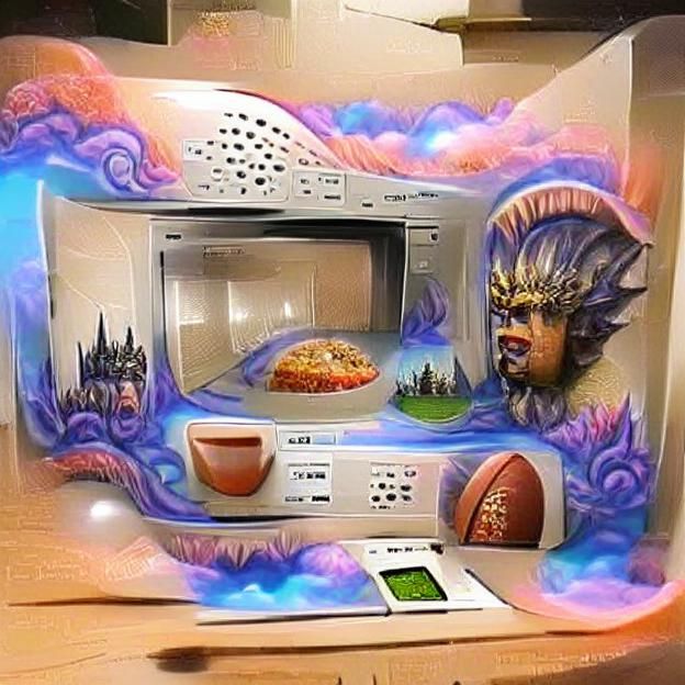 Fantasy Microwave Oven: Retro-Futuristic Design