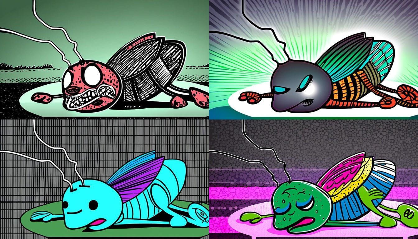 Humorous Insect Drama Behind Taco Bell Dumpster