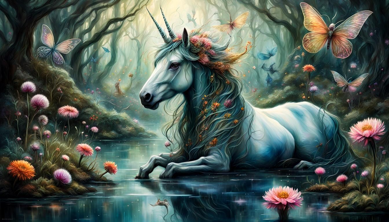 Ethereal Creatures in Botanical Dream Kingdom