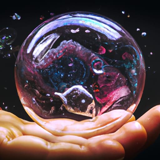 Galaxy in a Bubble: Fine Art Macro Photograph