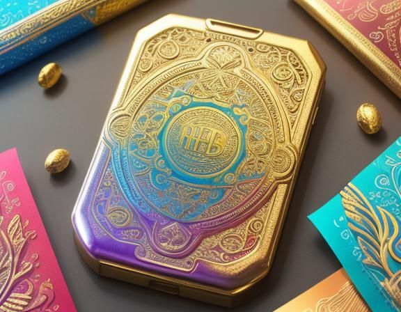 Greek Mythology Chocolate Packet in Vibrant Digital Art