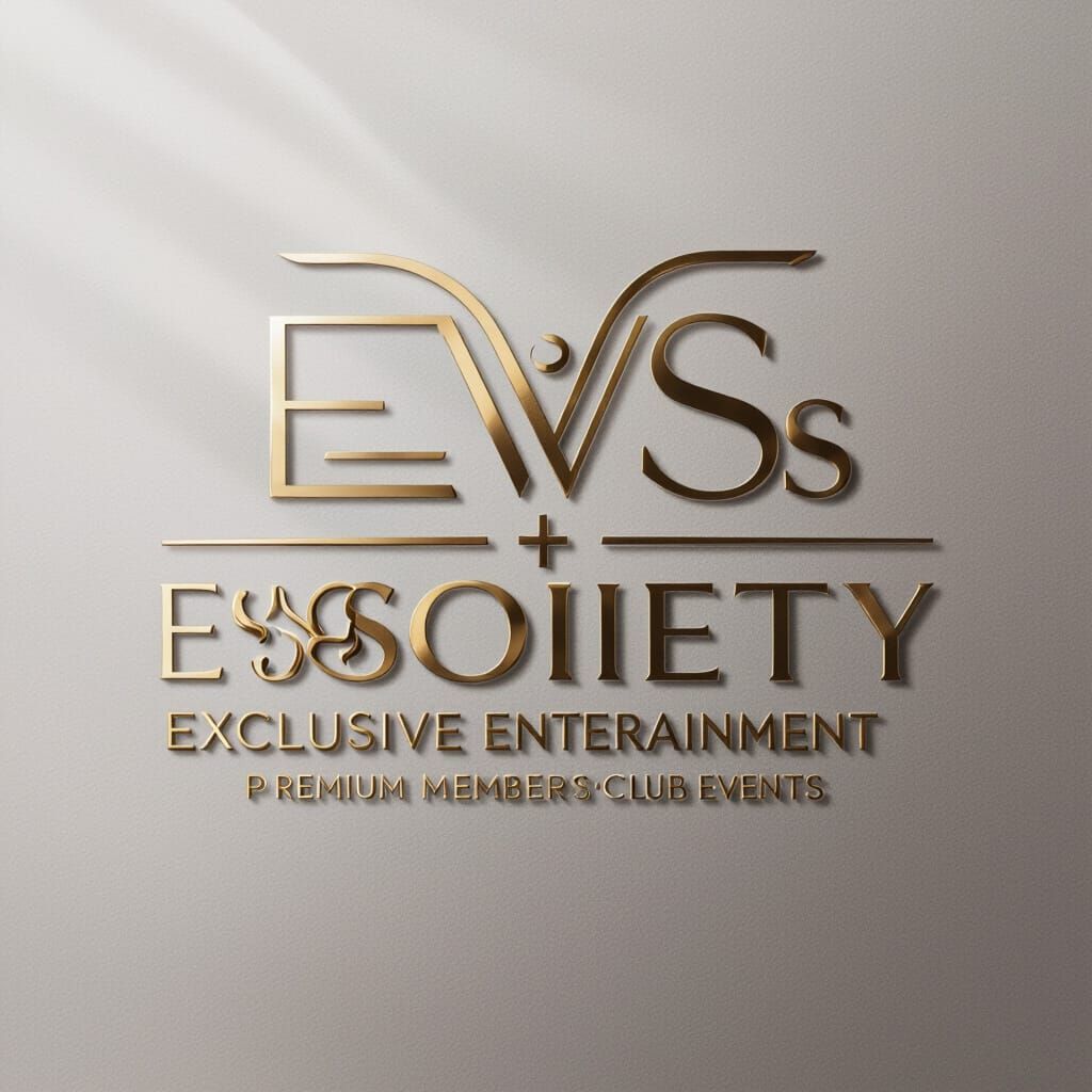 Modern Abstract Emblem Logo for Events + Society