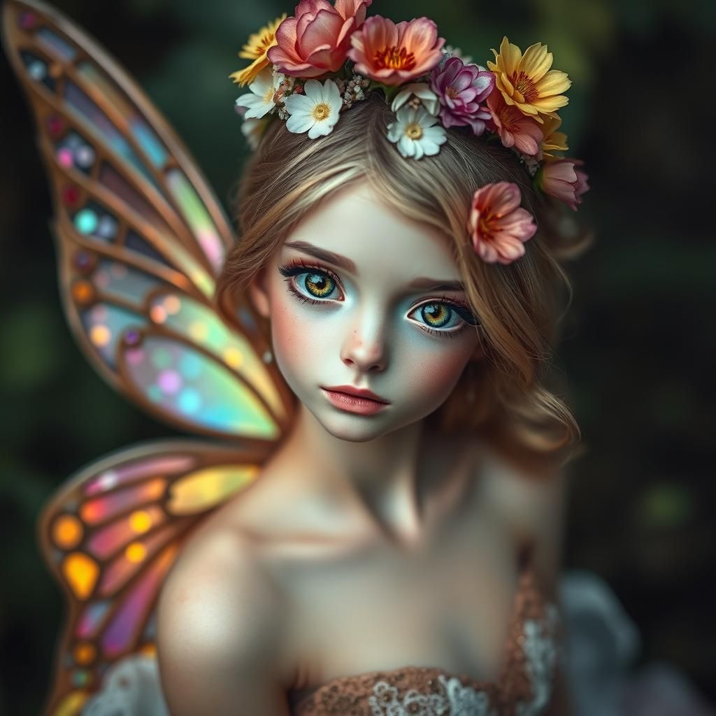 Fairy Zinnia in Ancient Fae Land: Cinematic Realism