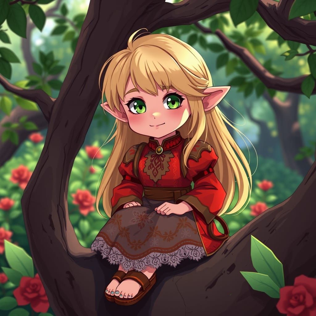 Dwarf Child in Royal Garden