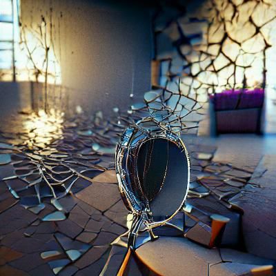 Shattered Mirror with 3D Shading
