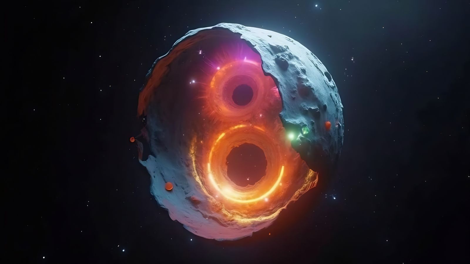 Surrealist Sci-Fi Masterpiece with Dimensional Rift