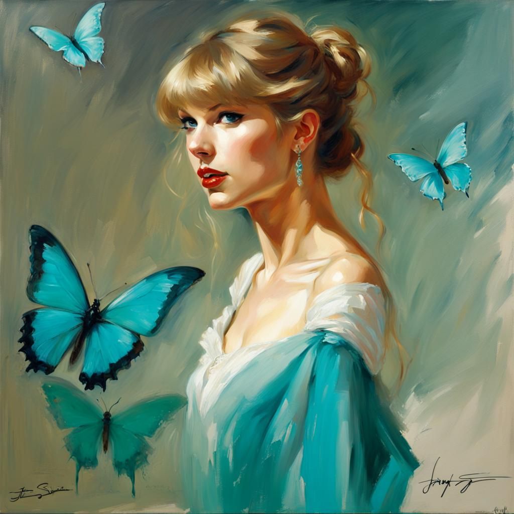 Taylor Swift Debut: Magical Oil Painting
